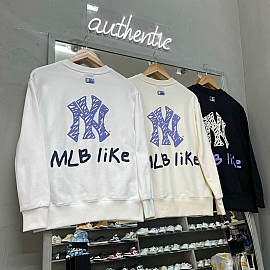 Áo Nỉ Sweater MLB like Overfit Sweatshirt Logo New York Yankees