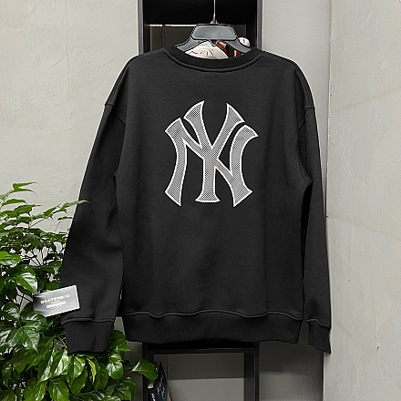 151 - ÁO SWEATER NEW ERA Grid Logo New York Yankees Black - 13338671