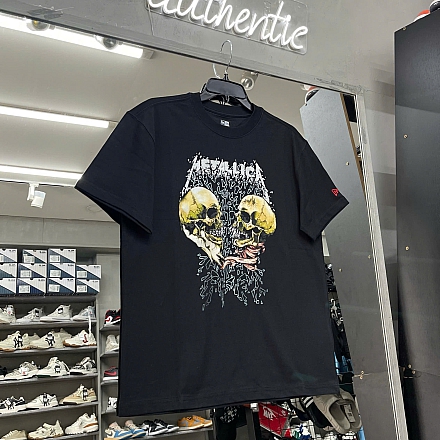 573 - ÁO THUN NEW ERA METALLICA DOUBLE SKULL ĐEN - 14375521