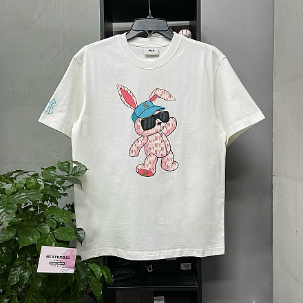 297 - ÁO MLB RABBIT SHORT SLEEVE NY YANKEES WHITE - 3ATSQ0131-50CRS