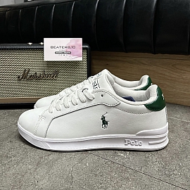 535 - GIÀY POLO RALPH LAUREN HERITAGE COURT LI LEATHER 'WHITE GREEN' - 0200017659K23