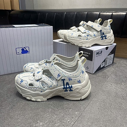 603 - GIÀY SANDAL MLB BIG BALL CHUNKY MASK DIAMOND MONOGRAM LA DODGERS - 3ASDCMM33-07CRS.