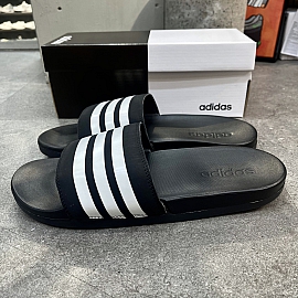 16 - DÉP ADIDAS QUAI NGANG ADILETTE COMFORT ĐEN TRẮNG - AP9971