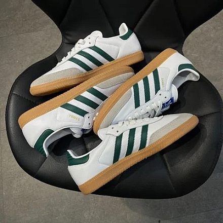 459 - GIÀY ADIDAS SAMBA OG 'WHITE GREEN' - IE3437