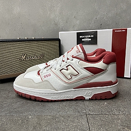 250 - NEW BALANCE 550 WHITE RED SUEDE - BB550STF