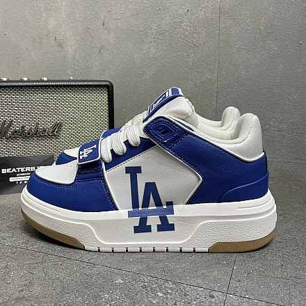 423 - GIÀY MLB CHUNKY LINER MID SAFFIANO LA DODGERS BLUE - 3ASXLMF3N-07BLS