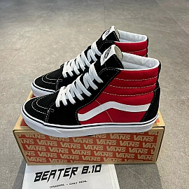 19 - VANS SK8 HI BLACK RED - VN0A3WMB2QE