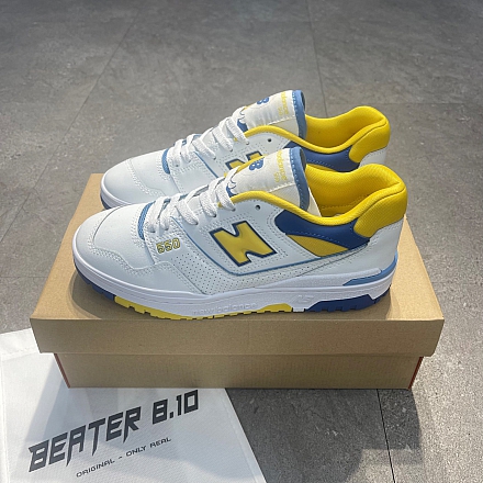 184 - NEW BALANCE 550 WHITE YELLOW BLUE - BB550NCG