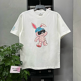 297 - ÁO MLB RABBIT SHORT SLEEVE NY YANKEES WHITE - 3ATSQ0131-50CRS