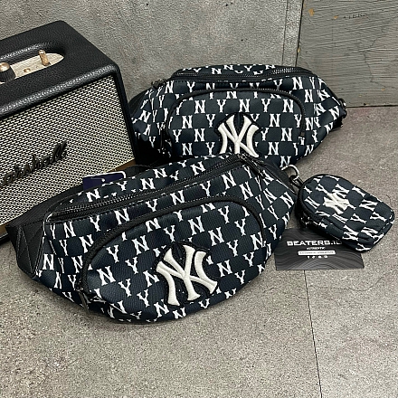 498 - Túi bao tử MLB Monogram Hip Sack New York Yankees - 3AHSM012N-50BKS