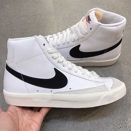 113 - Nike Blazer mid 77 Vintage Trắng/Đen BQ6806-100