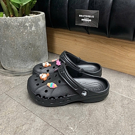 417 - DÉP SANDAL CLOG UNISEX CROCS BAYA  ĐEN