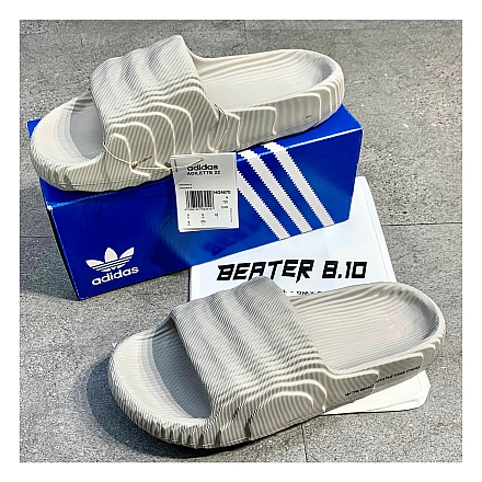 224 - [FULLBOX] DÉP QUAI NGANG ADIDAS ADILETTE 22 LIGHT BROWN - HQ4670