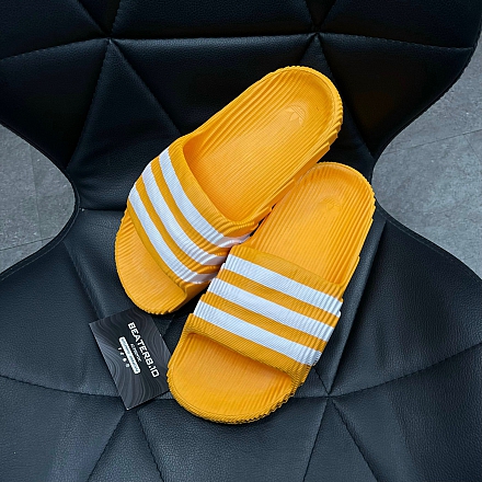 492 - DÉP QUAI NGANG ADIDAS ADILETTE 22 ORANGE PASTEL - IE9183