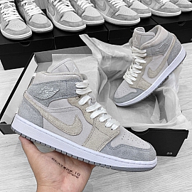 69 - AIR JORDAN 1 MID SE PARTICLE GREY (W) - DO7139-002