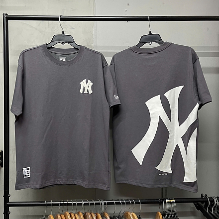 615 - ÁO THUN NEW ERA BIG LOGO NEW YORK YANKEES GRAY - 13553699