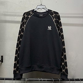 706 - Áo Sweater MLB Monogram New York Yankees Black Begei - 3AMTM1244-50BKS