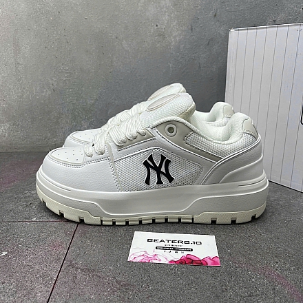 718 - Giày MLB Korea Chunky Liner Wide New York Yankees Cream - 3ASXCLW4N-50CRS